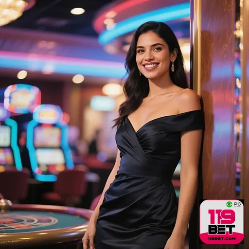 Jogador sorridente com celular, acessando jogos de cassino em mobile