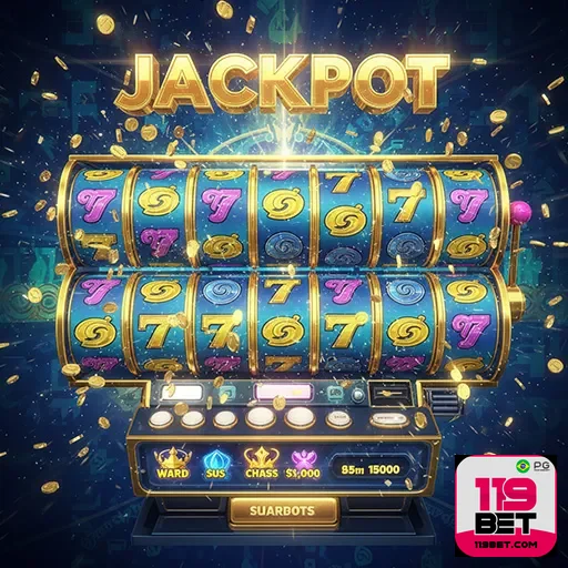 Imagem de slots do 119bet, destaque para a diversão e jogos de cassino online do site 119bet.